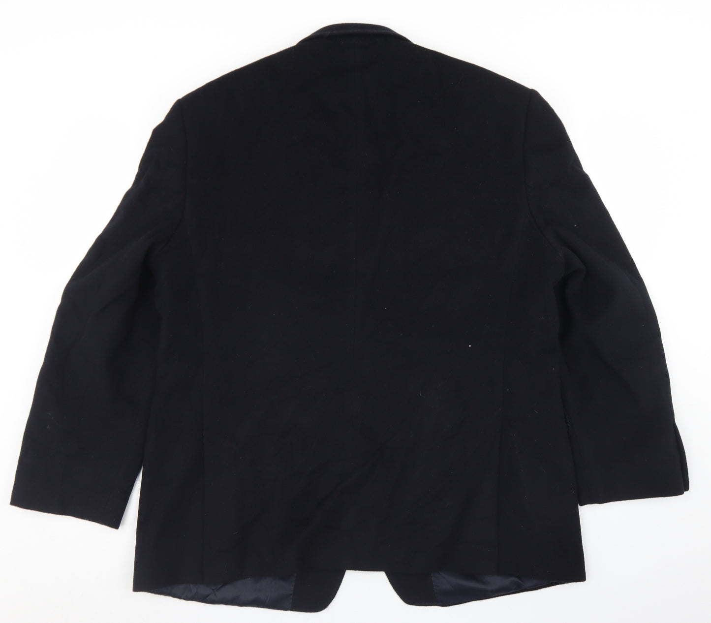 Marks and Spencer Mens Black  Wool Jacket Blazer Size 44