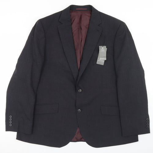Marks and Spencer Mens Grey  Wool Jacket Blazer Size 44