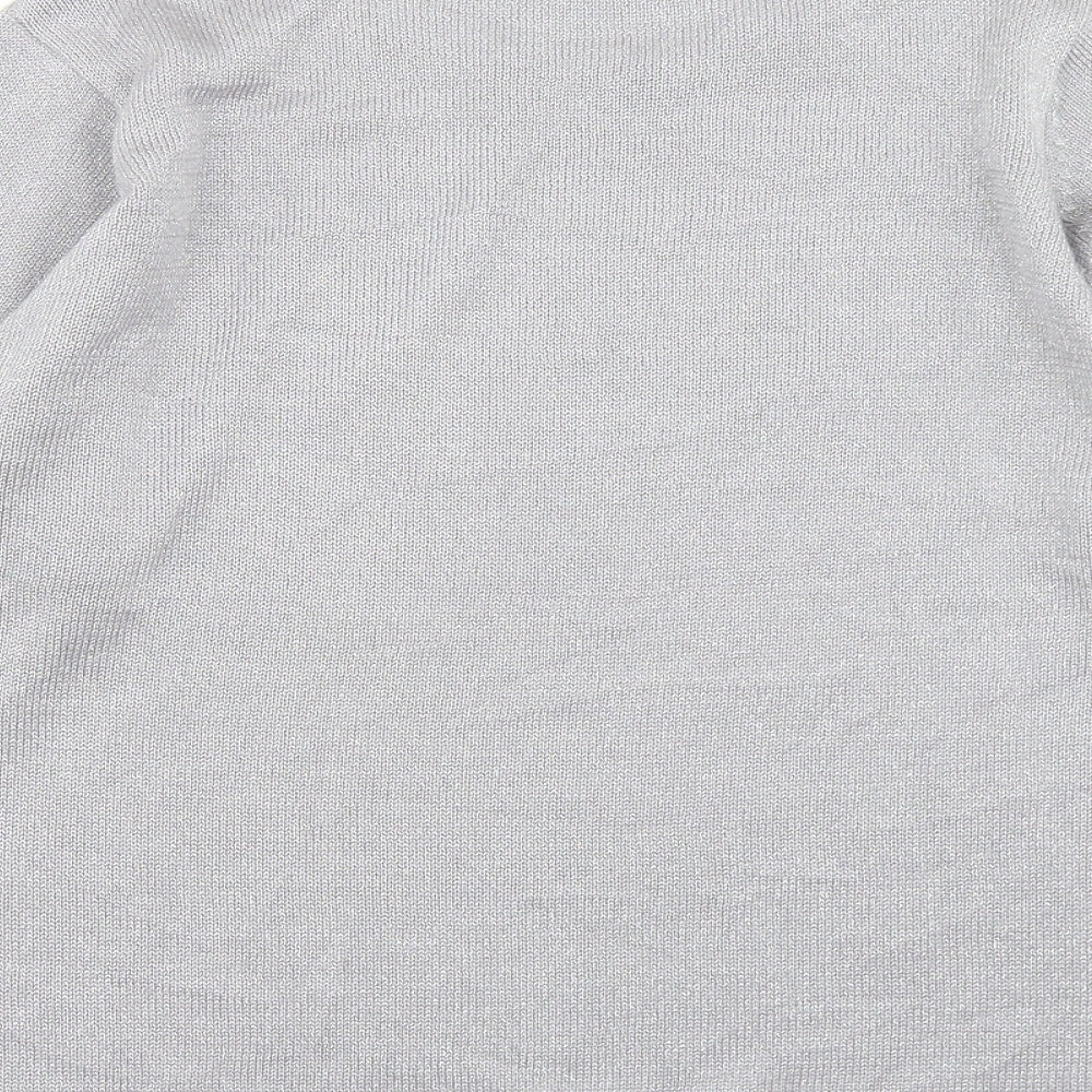 Honor Millburn Womens Grey Crew Neck  Polyester Pullover Jumper Size 18