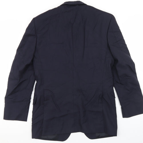 Gieves & Hawkes Mens Blue  Wool Jacket Blazer Size 38