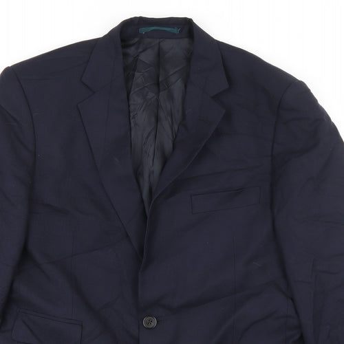 Gieves & Hawkes Mens Blue  Wool Jacket Blazer Size 38