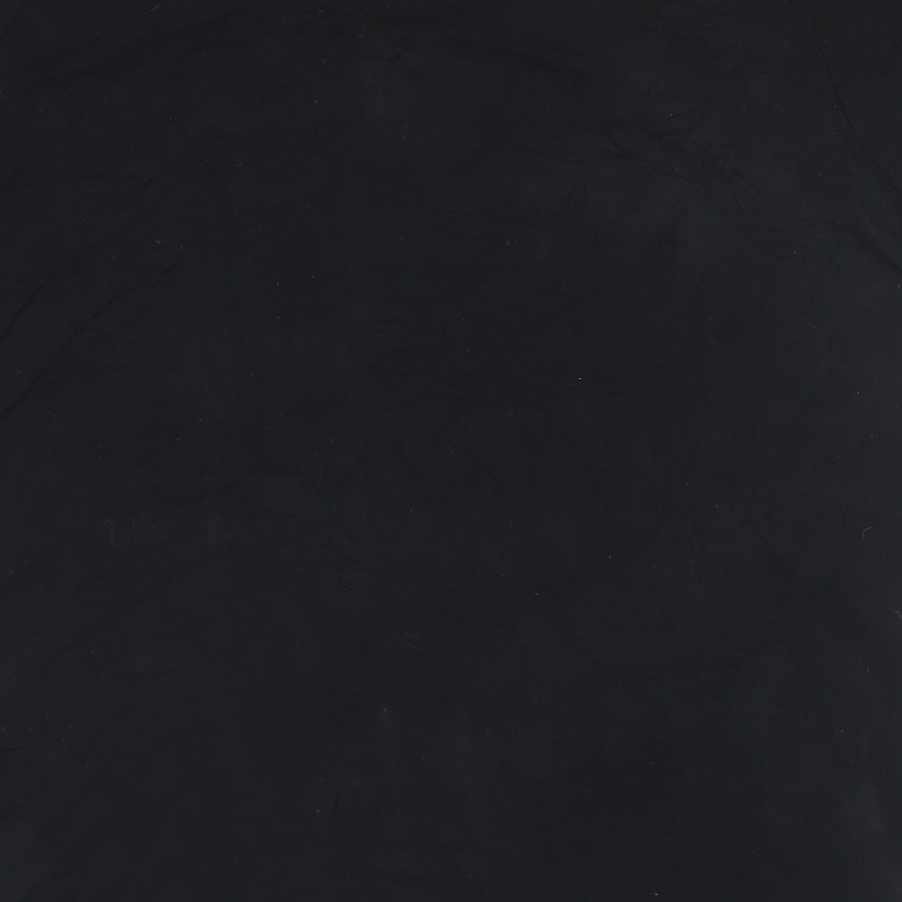 Dorothy Perkins Womens Black  Viscose Basic T-Shirt Size 14 Round Neck