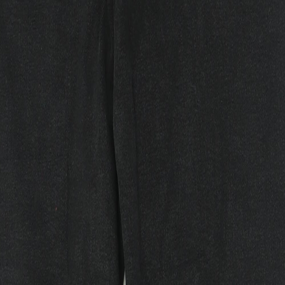 Primark Womens Black  Cotton Straight Jeans Size 10 L28 in Regular Button