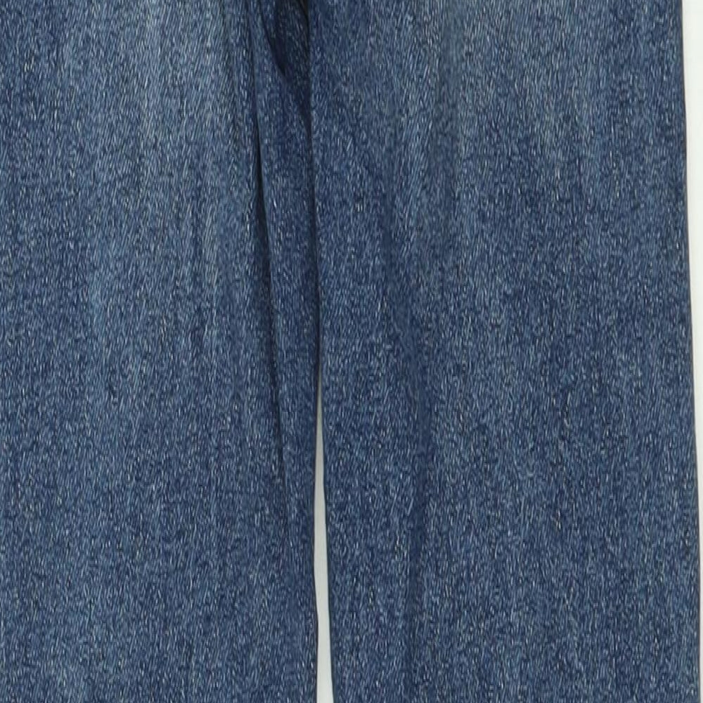 New Look Womens Blue  Cotton Skinny Jeans Size 8 L28 in Regular Button