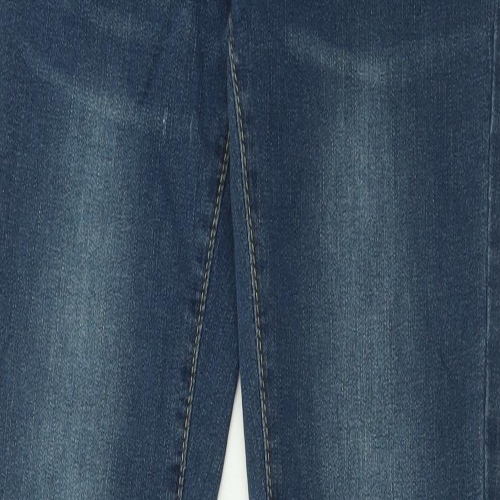 SheIn Womens Blue  Cotton Flared Jeans Size S L31 in Regular Button