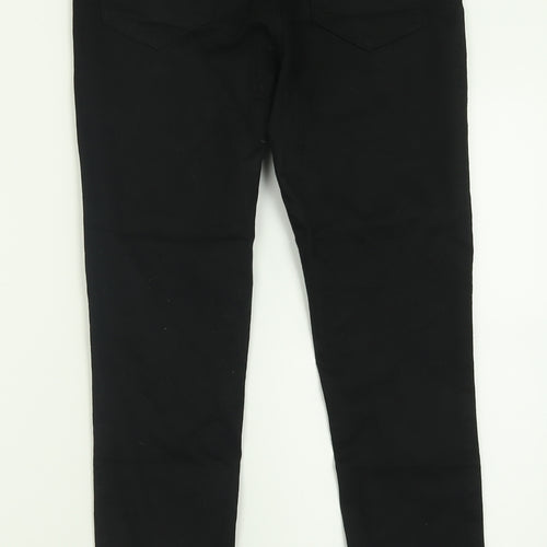 New Look Womens Black  Cotton Jegging Trousers Size 10 L25 in Regular