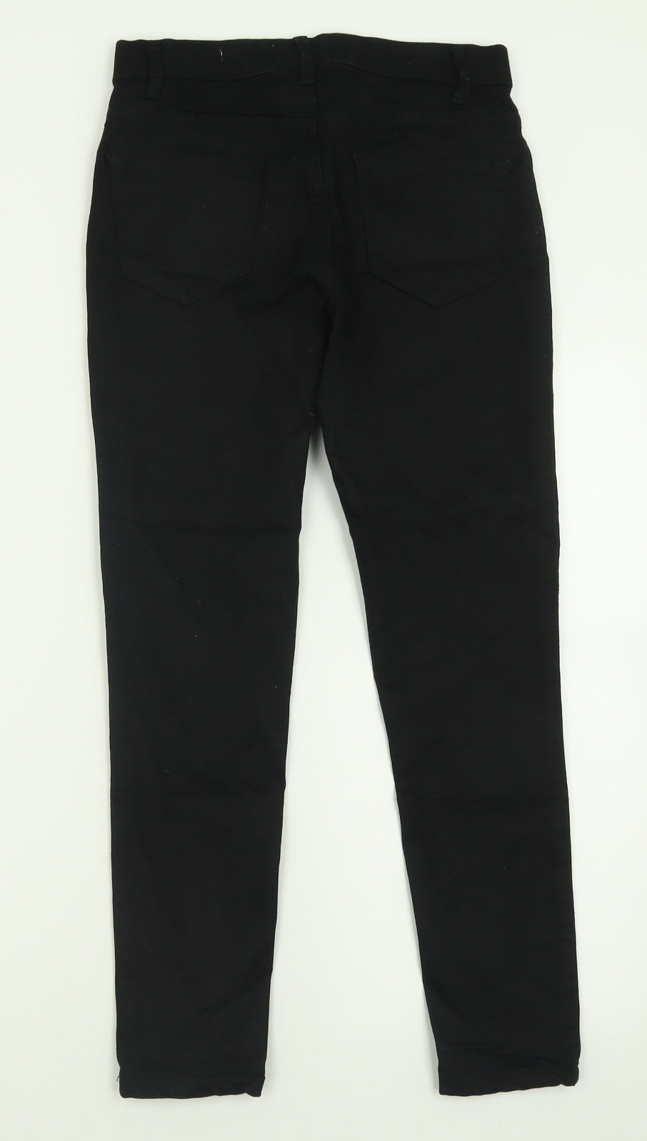 New Look Womens Black  Cotton Jegging Trousers Size 10 L25 in Regular