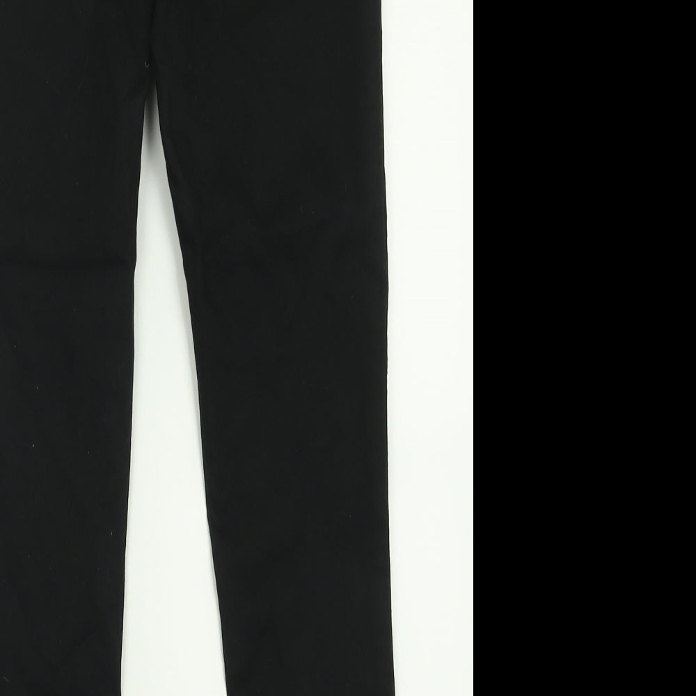 New Look Womens Black  Cotton Jegging Trousers Size 10 L25 in Regular
