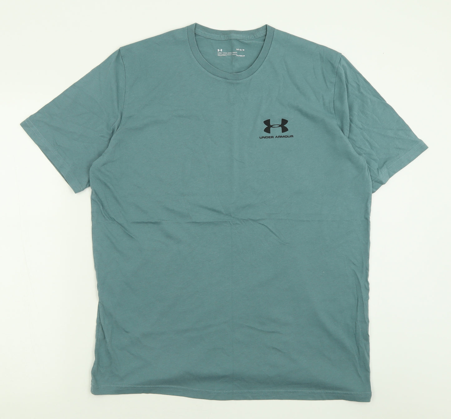 Under armour Mens Blue  Polyester  T-Shirt Size L Crew Neck