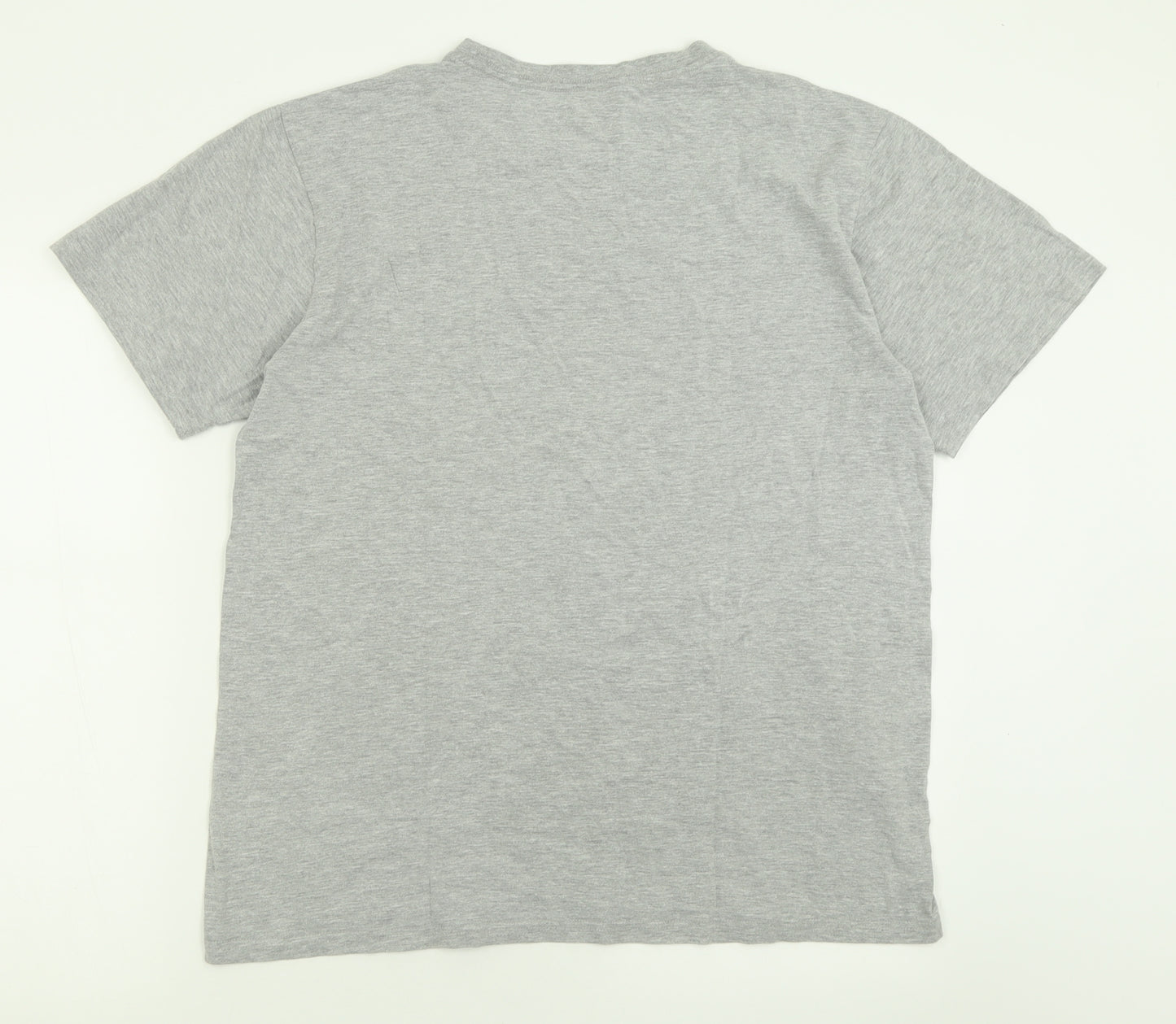 Converse Mens Grey  Polyester  T-Shirt Size M Crew Neck