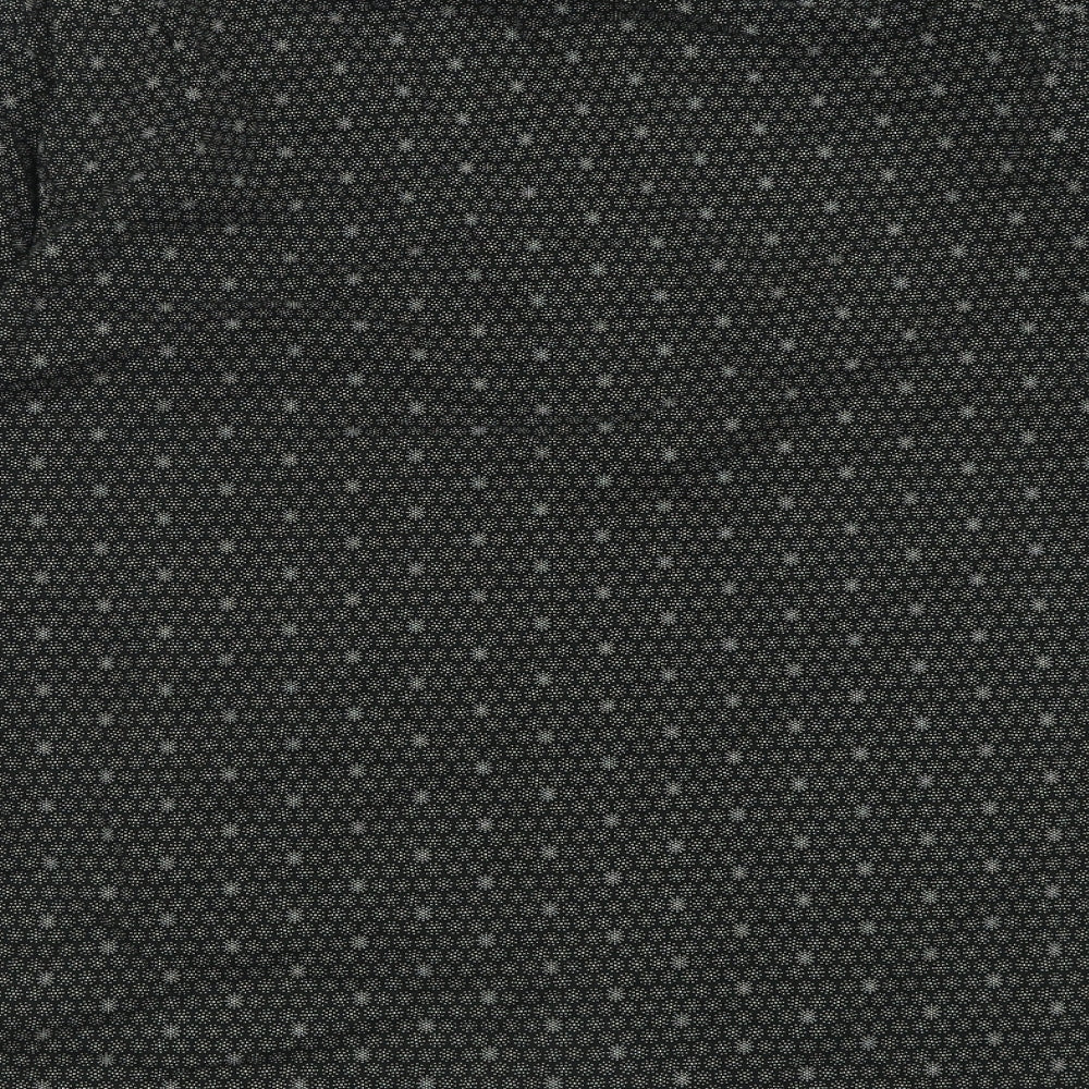 Gap Mens Black Geometric Cotton  Button-Up Size XL Collared Button