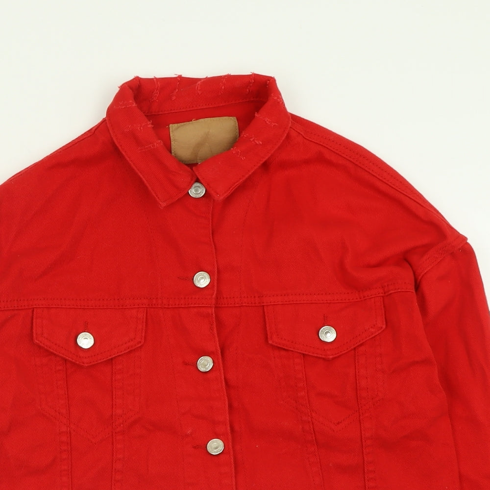 Preworn Womens Red   Jacket  Size S  Button