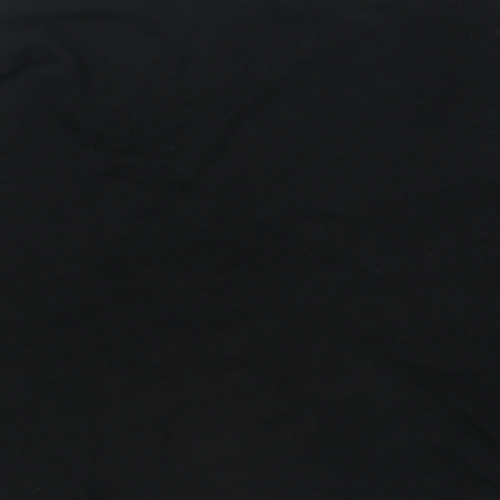 Marks and Spencer Womens Black Crew Neck  Viscose Pullover Jumper Size 8