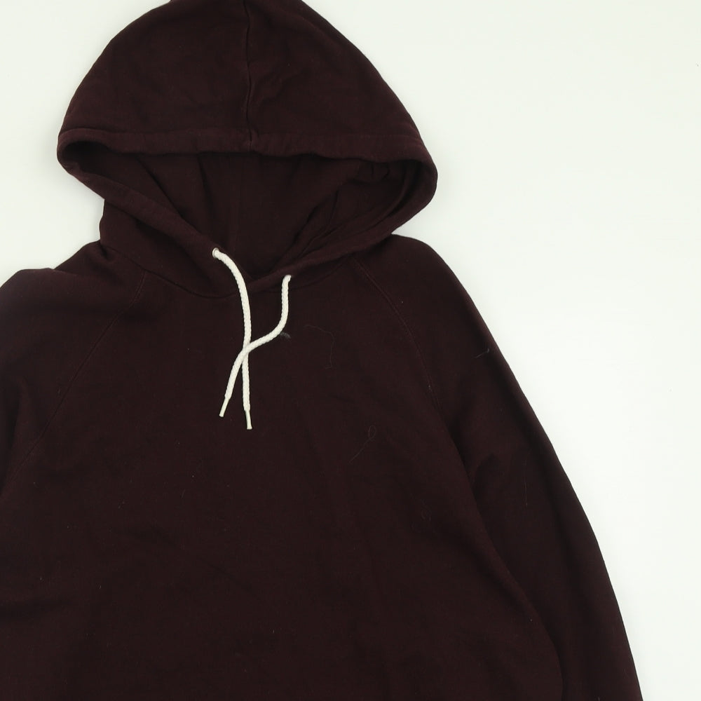 ASOS Mens Purple  Cotton Pullover Hoodie Size M