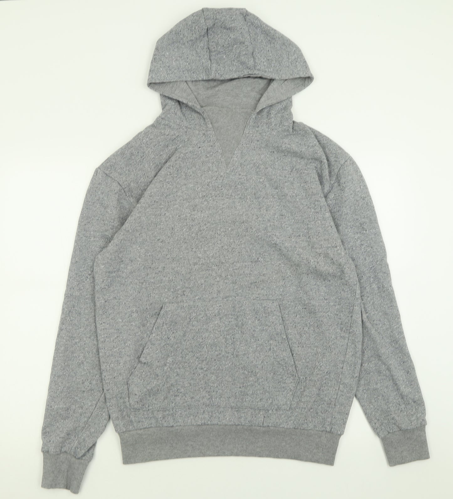 Cedar Wood State Mens Grey  Polyester Pullover Hoodie Size L