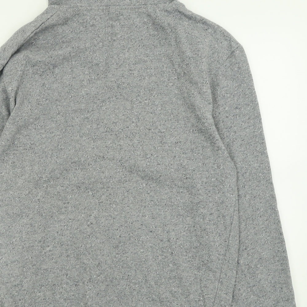 Cedar Wood State Mens Grey  Polyester Pullover Hoodie Size L