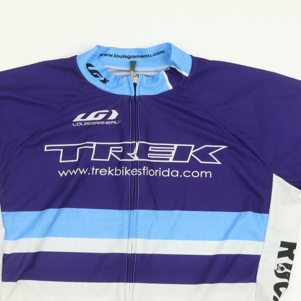 Louis Garneau Mens Multicoloured  Polyester Basic Casual Size S High Neck Zip