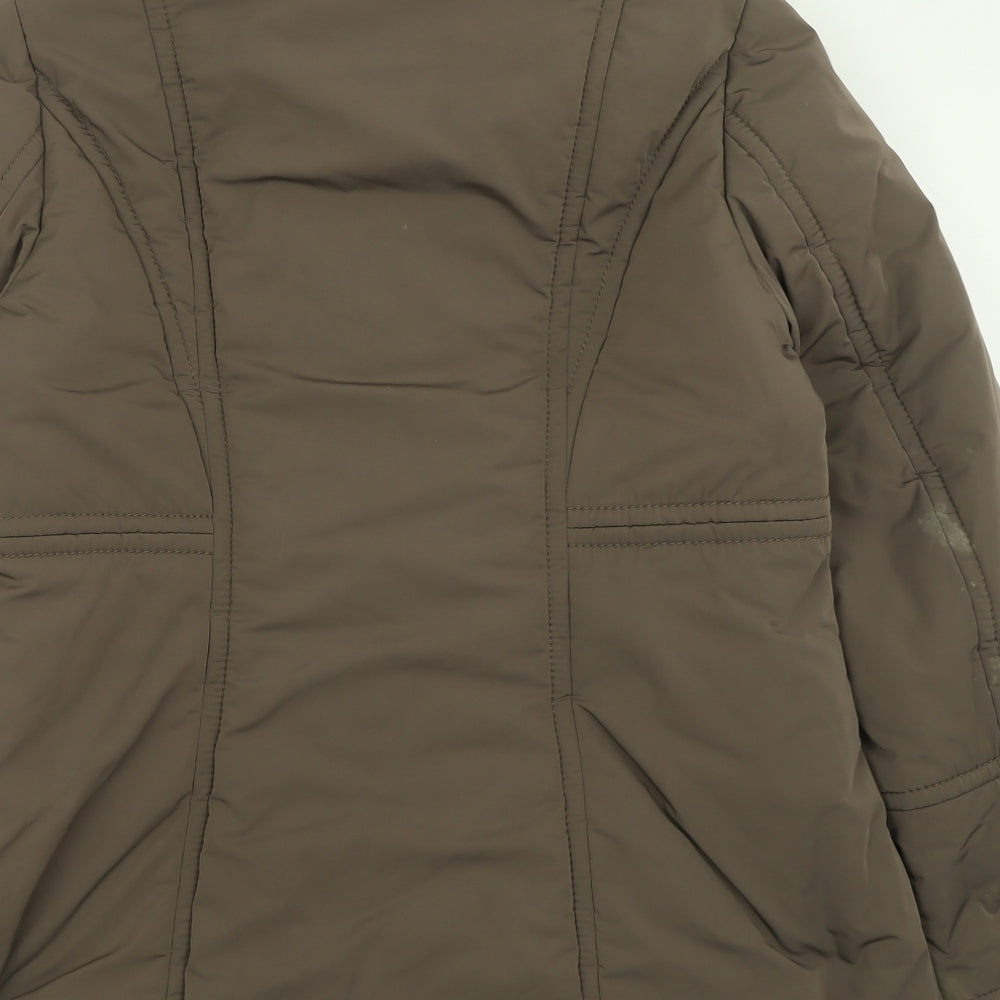 Viyella Womens Brown   Jacket Coat Size 14  Zip