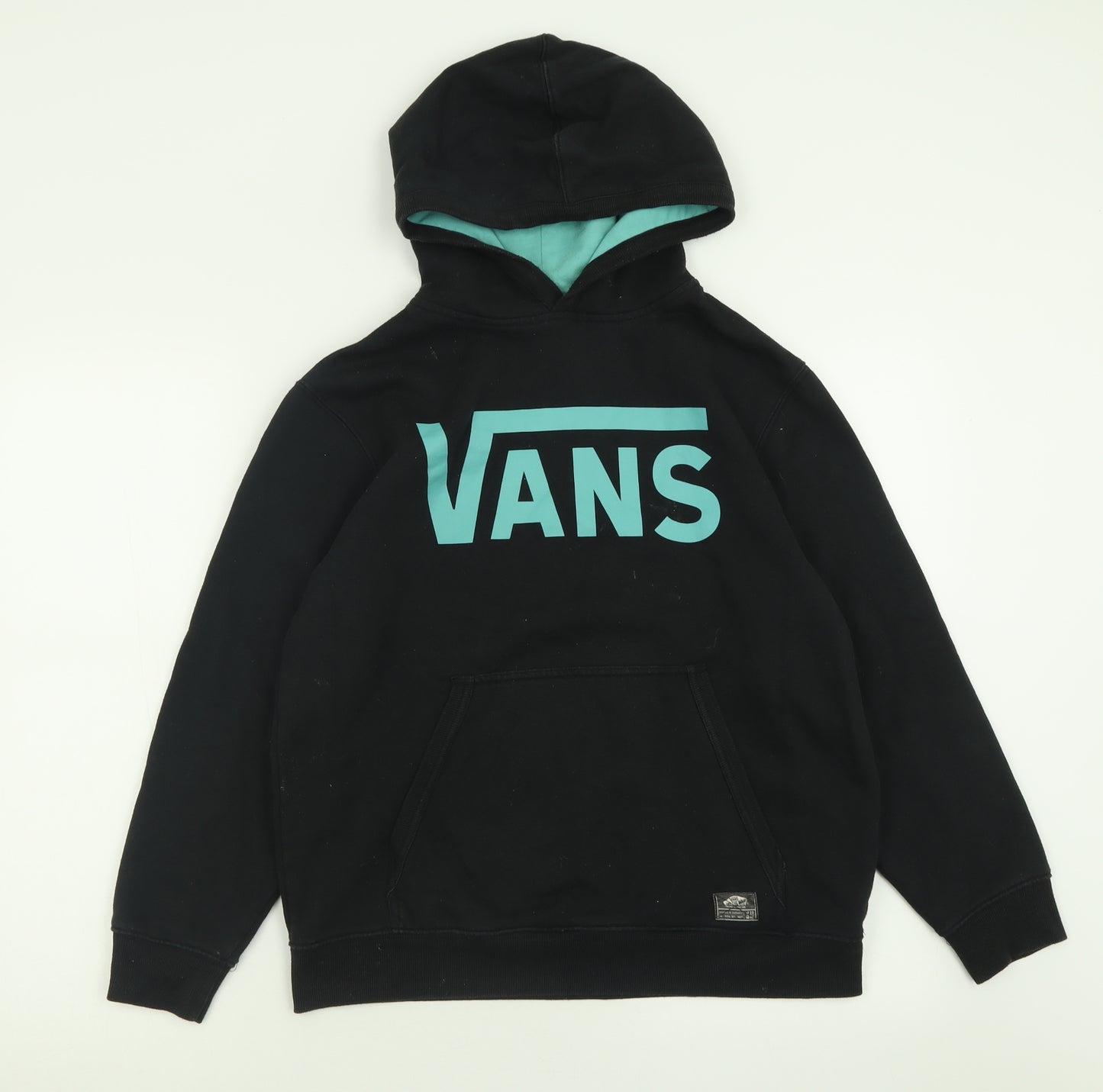 VANS Mens Black  Cotton Pullover Hoodie Size L