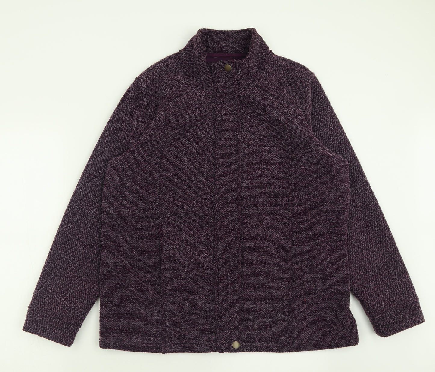 Marks and Spencer Womens Purple   Jacket  Size 14  Zip