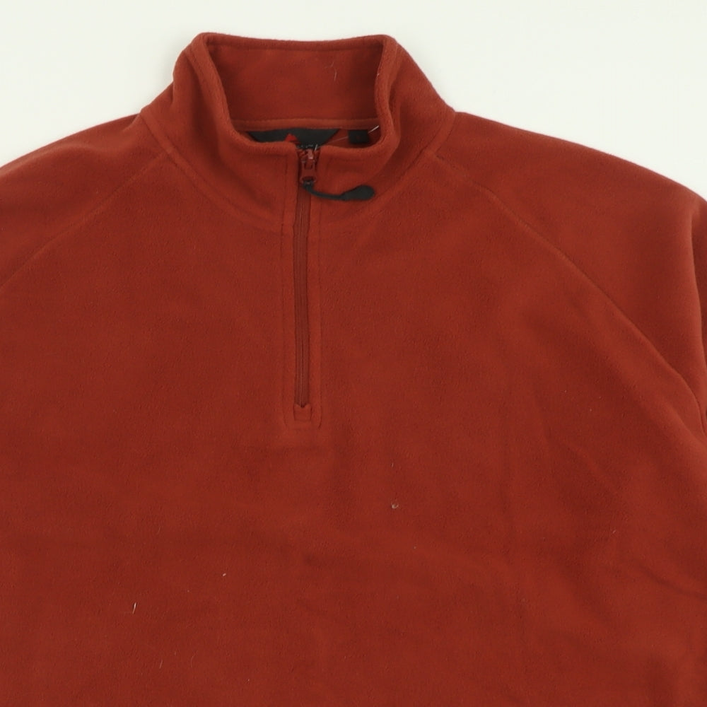 One Valley Mens Orange   Jacket  Size L  Zip