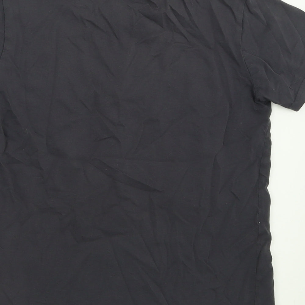 Dunnes Stores Boys Grey  Cotton Basic T-Shirt Size 10 Years Crew Neck Pullover