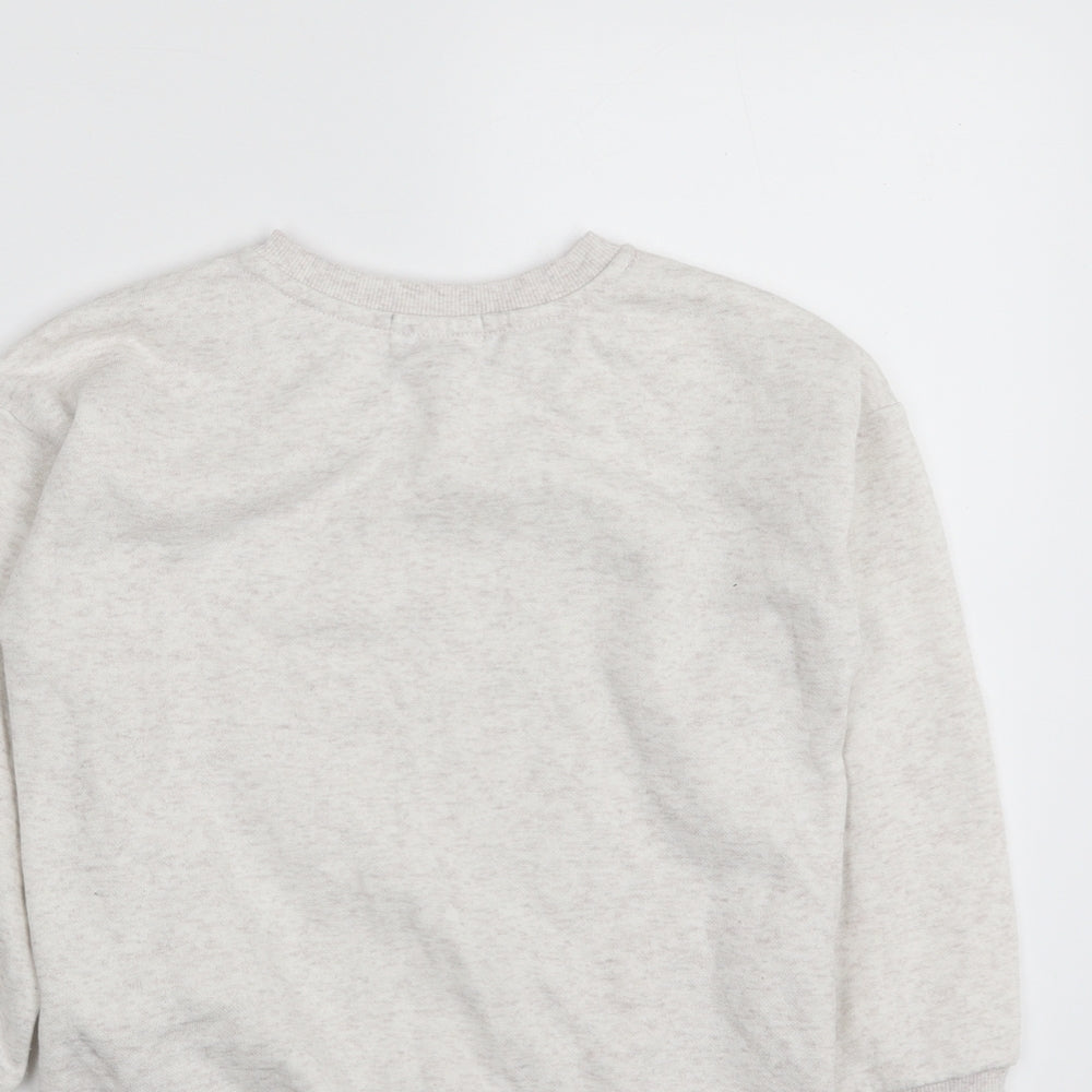 Primark Girls Beige  Cotton Pullover Sweatshirt Size 6-7 Years  Pullover - Spread Your Wings