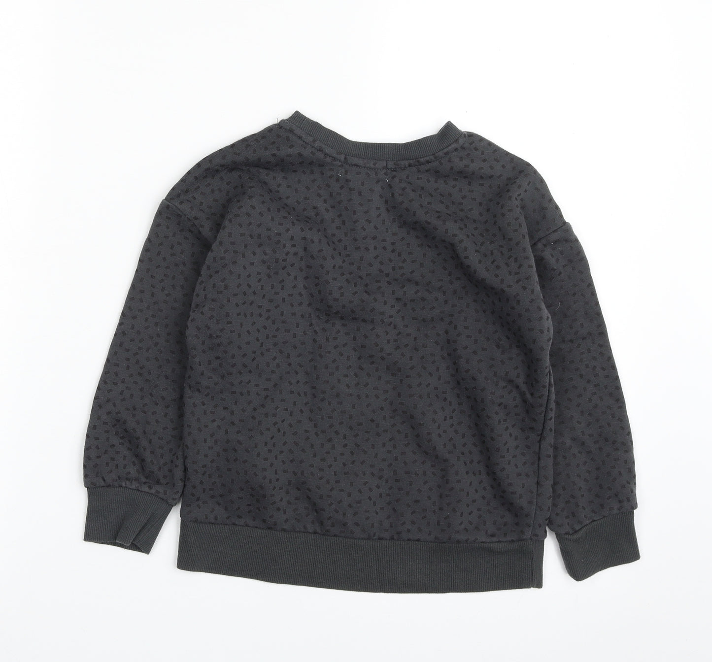 Primark Girls Grey Geometric Cotton Pullover Sweatshirt Size 6-7 Years  Pullover - Do Whatever Makes you Happy
