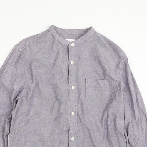 Burton Mens Purple  Cotton  Button-Up Size M Henley Button