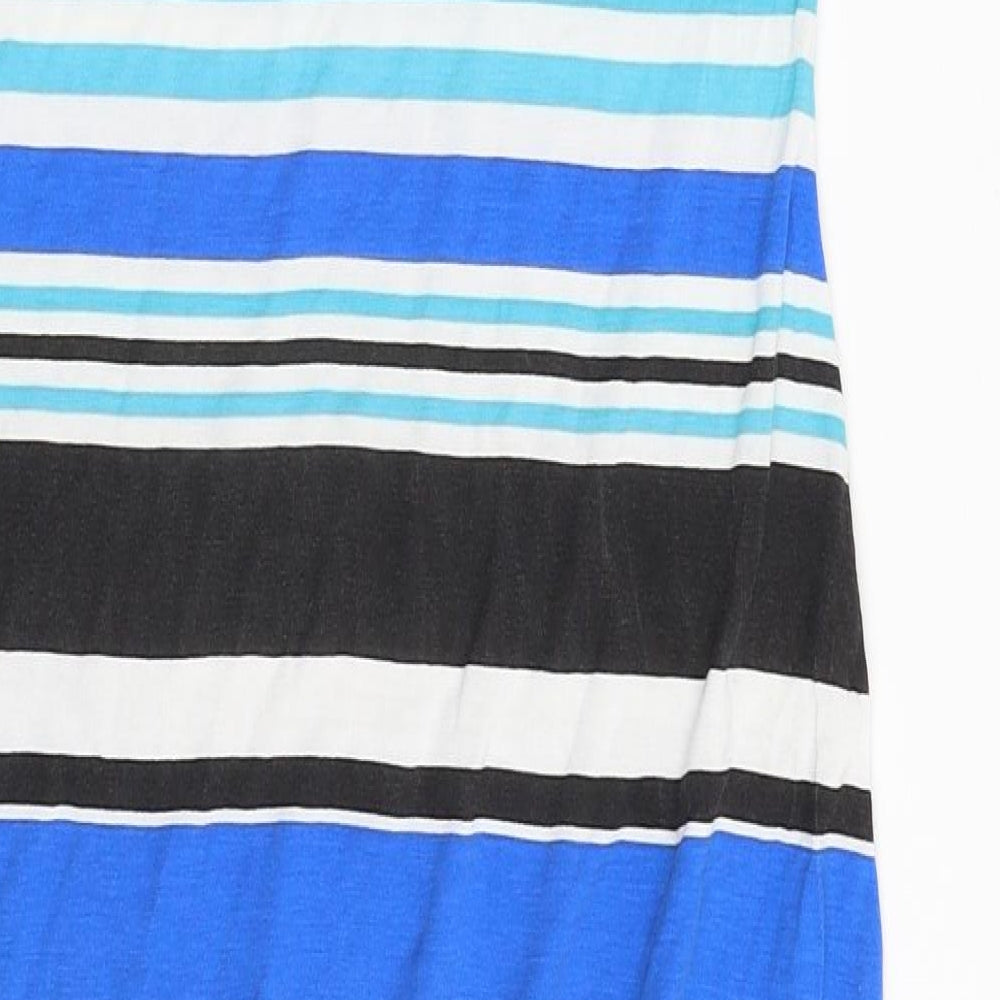 Atmosphere Womens Multicoloured Striped Viscose Tank Dress  Size 14  Scoop Neck Pullover