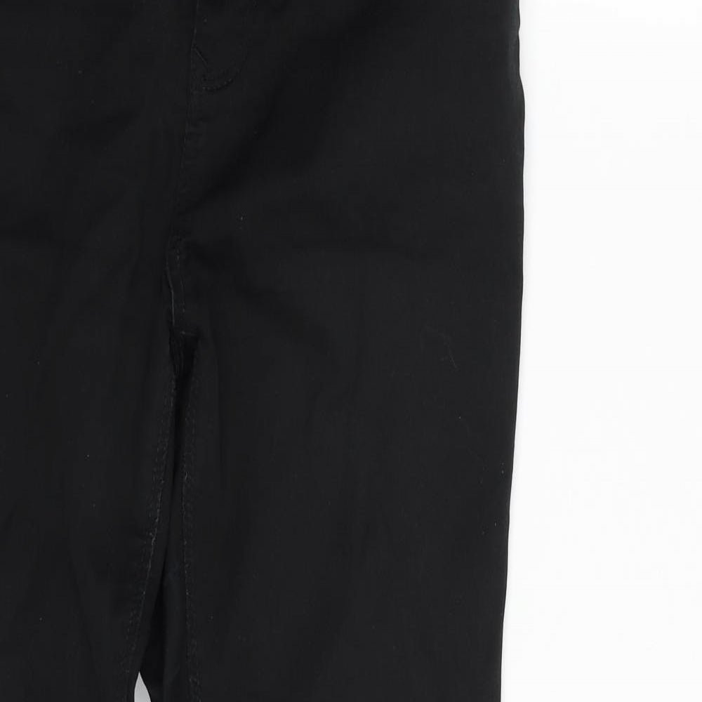 New Look Womens Black  Cotton Skinny Jeans Size 14 L30 in Slim Zip