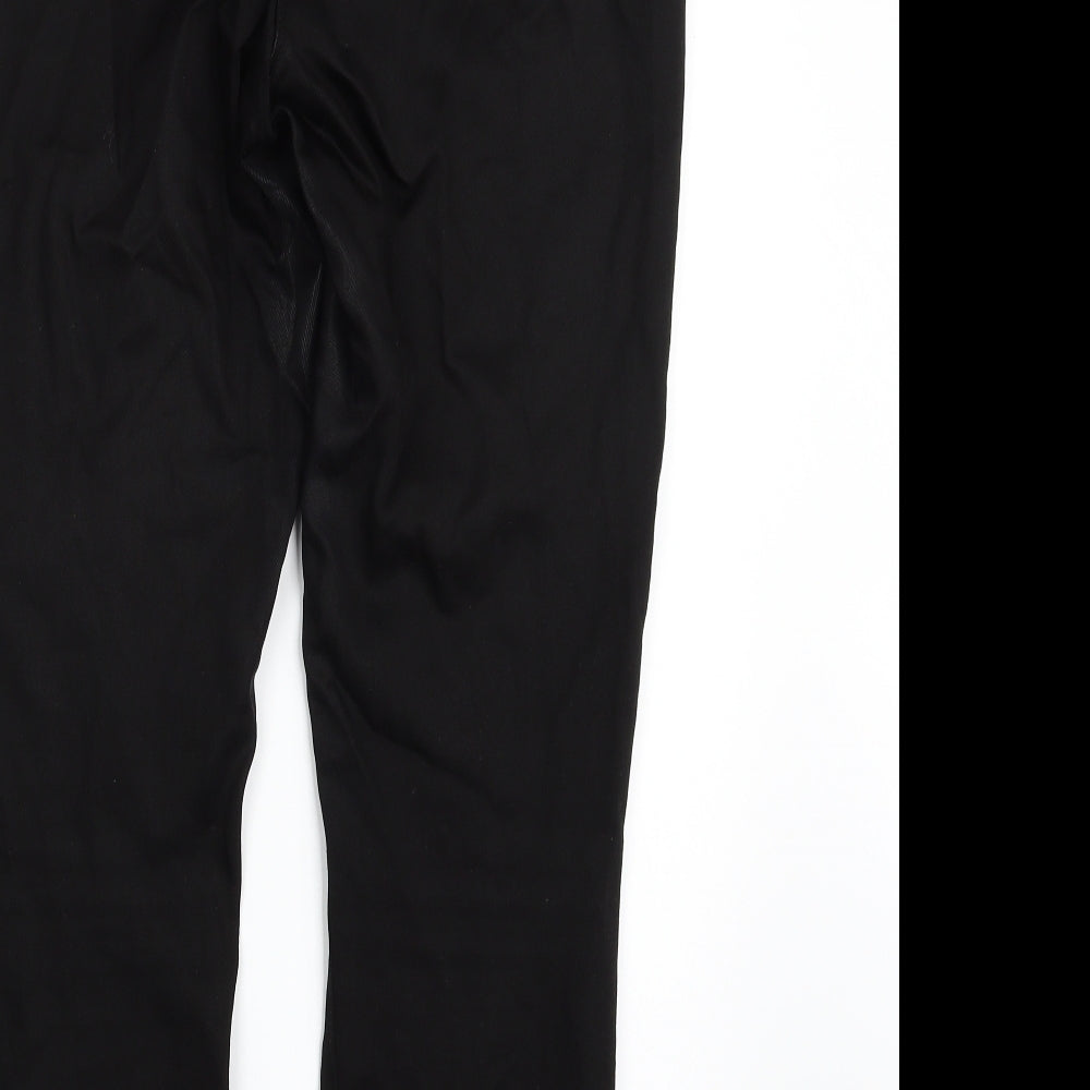 NEXT Womens Black  Modal Skinny Jeans Size 14 L28 in Slim Zip