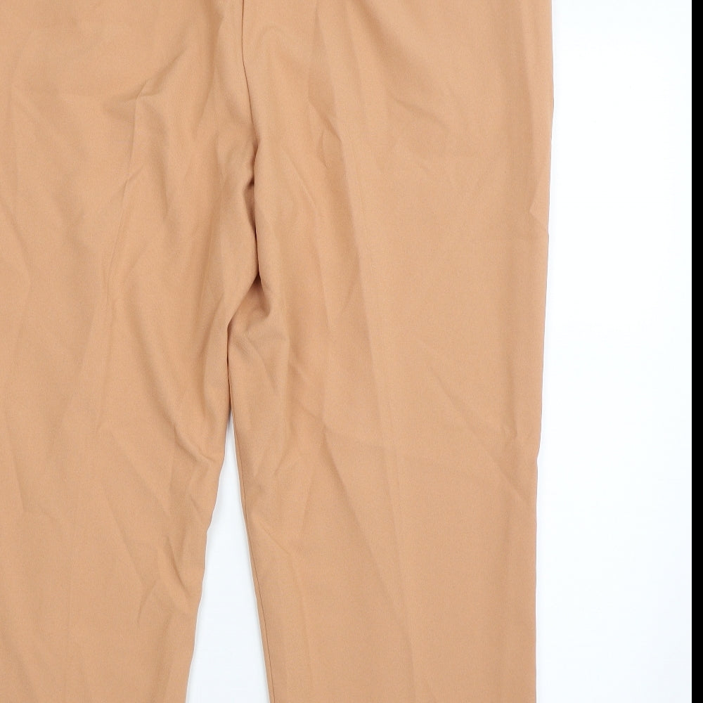 ASOS Womens Orange  Polyester Trousers  Size 20 L27 in Regular Zip