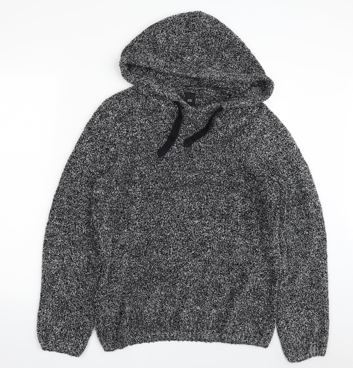 River Island Womens Grey  Polyester Pullover Hoodie Size M  Pullover