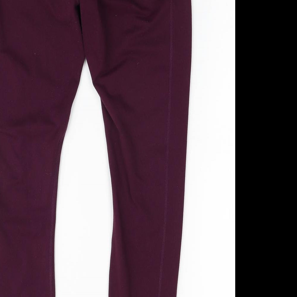 Fabletics Womens Purple  Polyester Compression Leggings Size XL L25 in Athletic