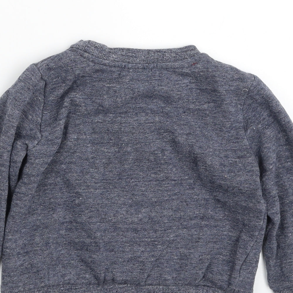 F&F Boys Blue  Cotton Pullover Sweatshirt Size 3-4 Years  Pullover - Christmas
