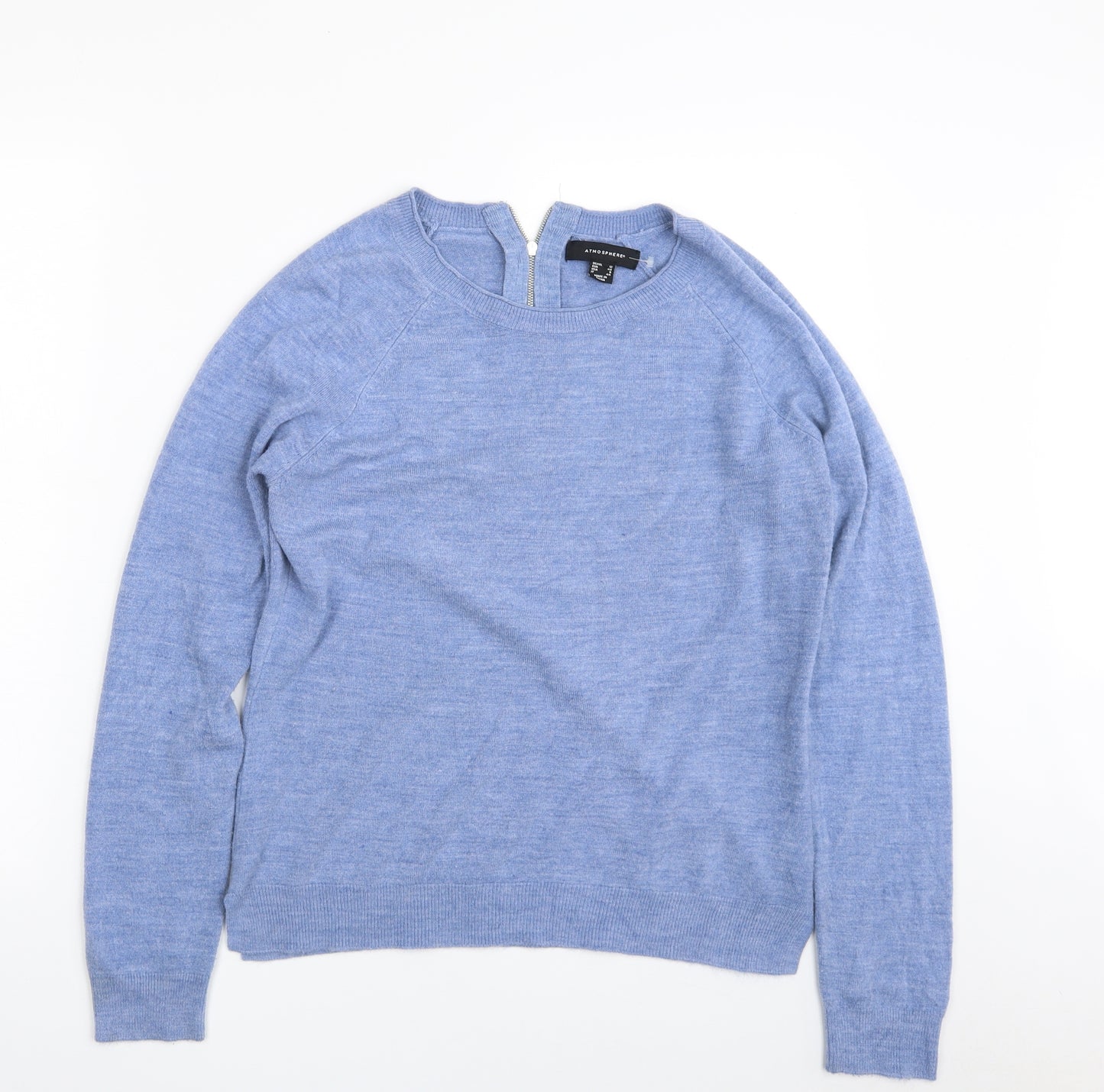 Atmosphere Womens Blue Crew Neck  Acrylic Pullover Jumper Size 12