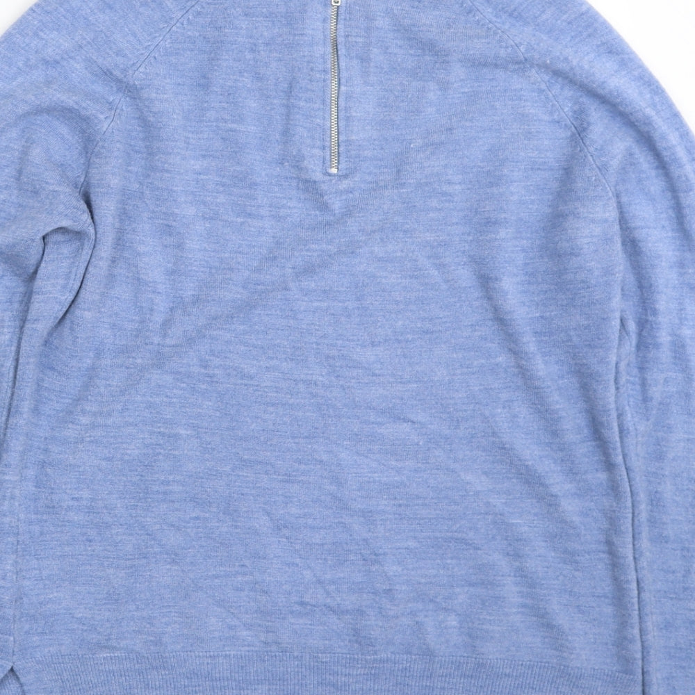 Atmosphere Womens Blue Crew Neck  Acrylic Pullover Jumper Size 12