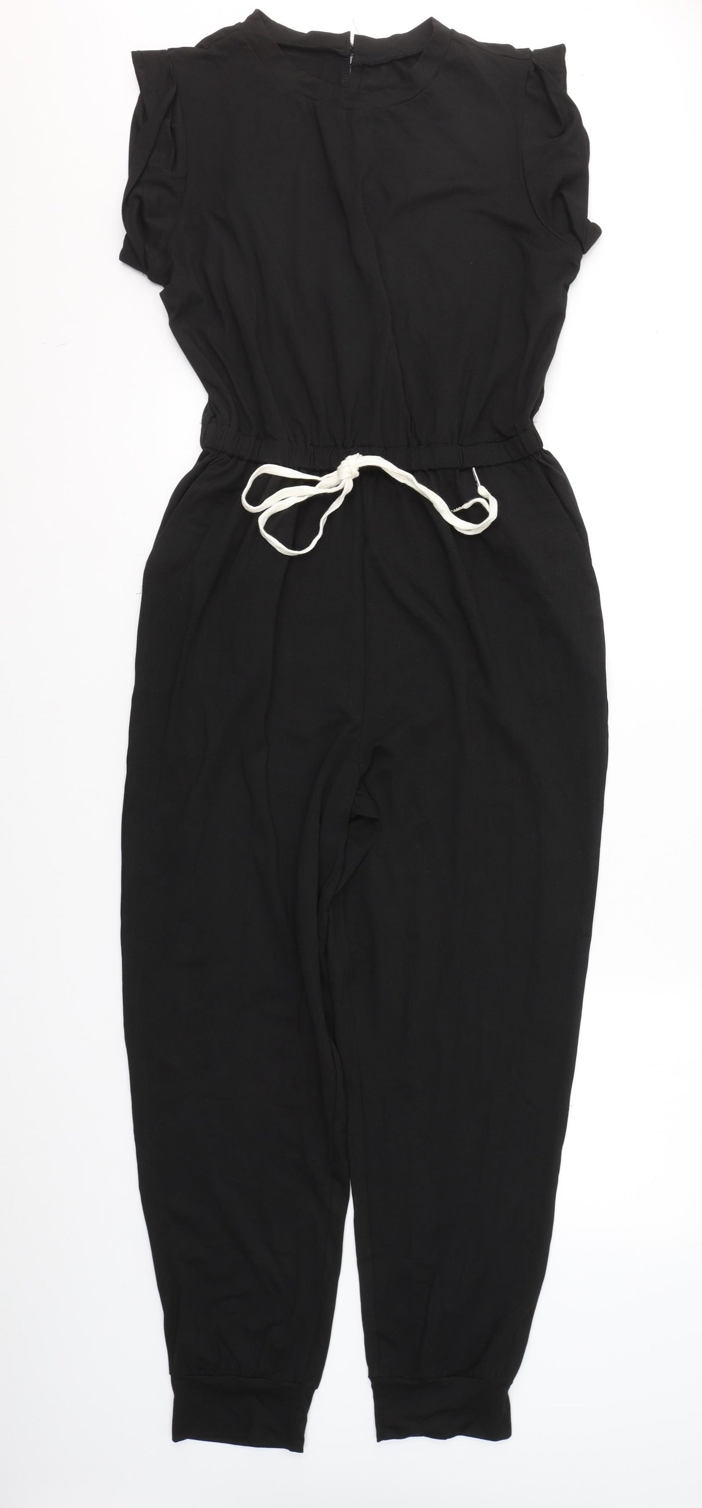 SheIn Womens Black  Polyester Jumpsuit One-Piece Size L L28 in Pullover
