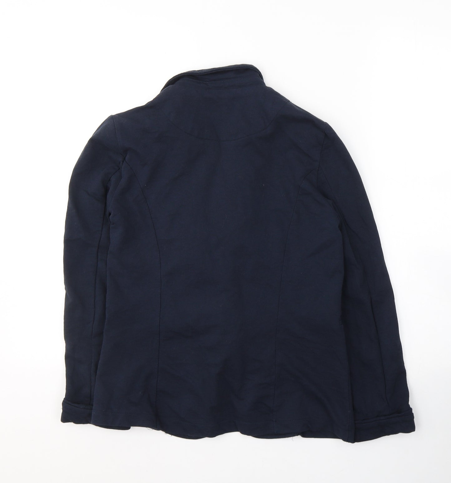 Atmosphere Womens Blue Collared  Cotton Cardigan Jumper Size 10
