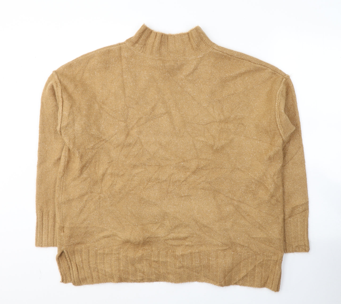 Primark Womens Beige Round Neck  Acrylic Pullover Jumper Size 18