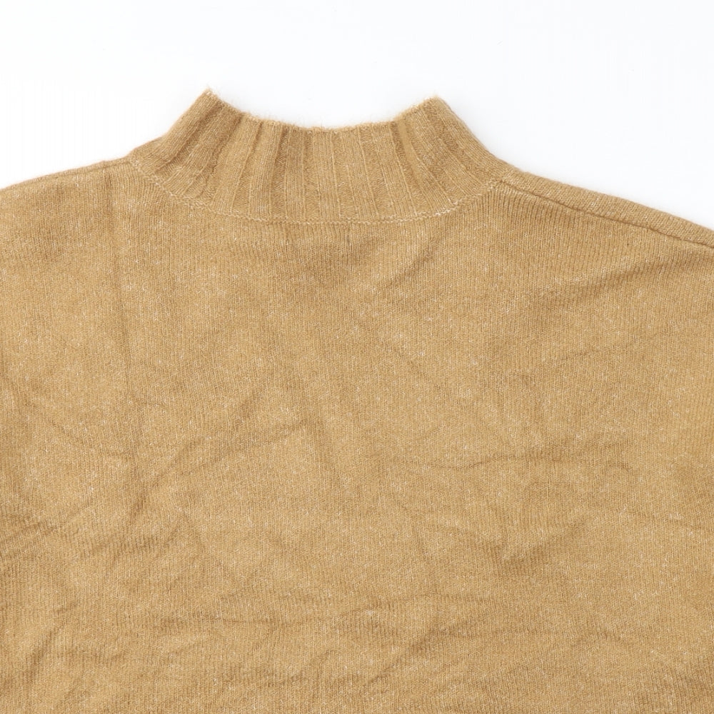 Primark Womens Beige Round Neck  Acrylic Pullover Jumper Size 18