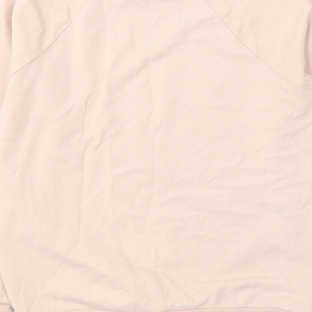 NEXT Womens Pink  Cotton Pullover Sweatshirt Size 10  Pullover - tie detail