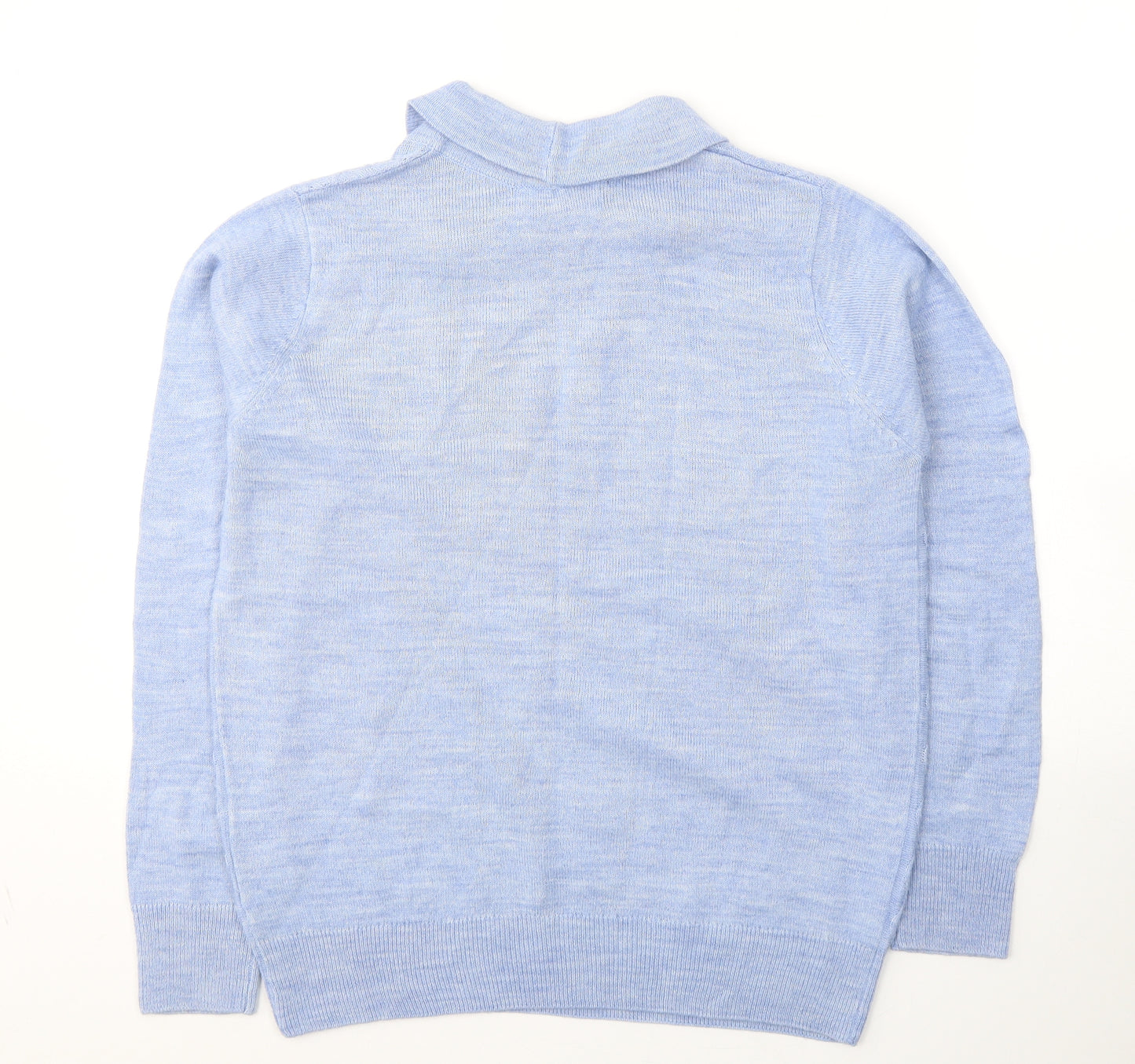 Honor Millburn Womens Blue Round Neck  Acrylic Pullover Jumper Size 10