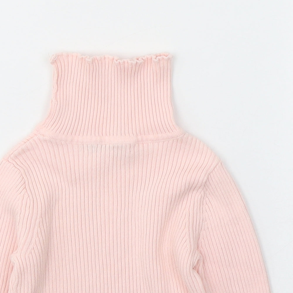 George Girls Pink  Cotton Pullover Jumper Size 18-24 Months  Pullover