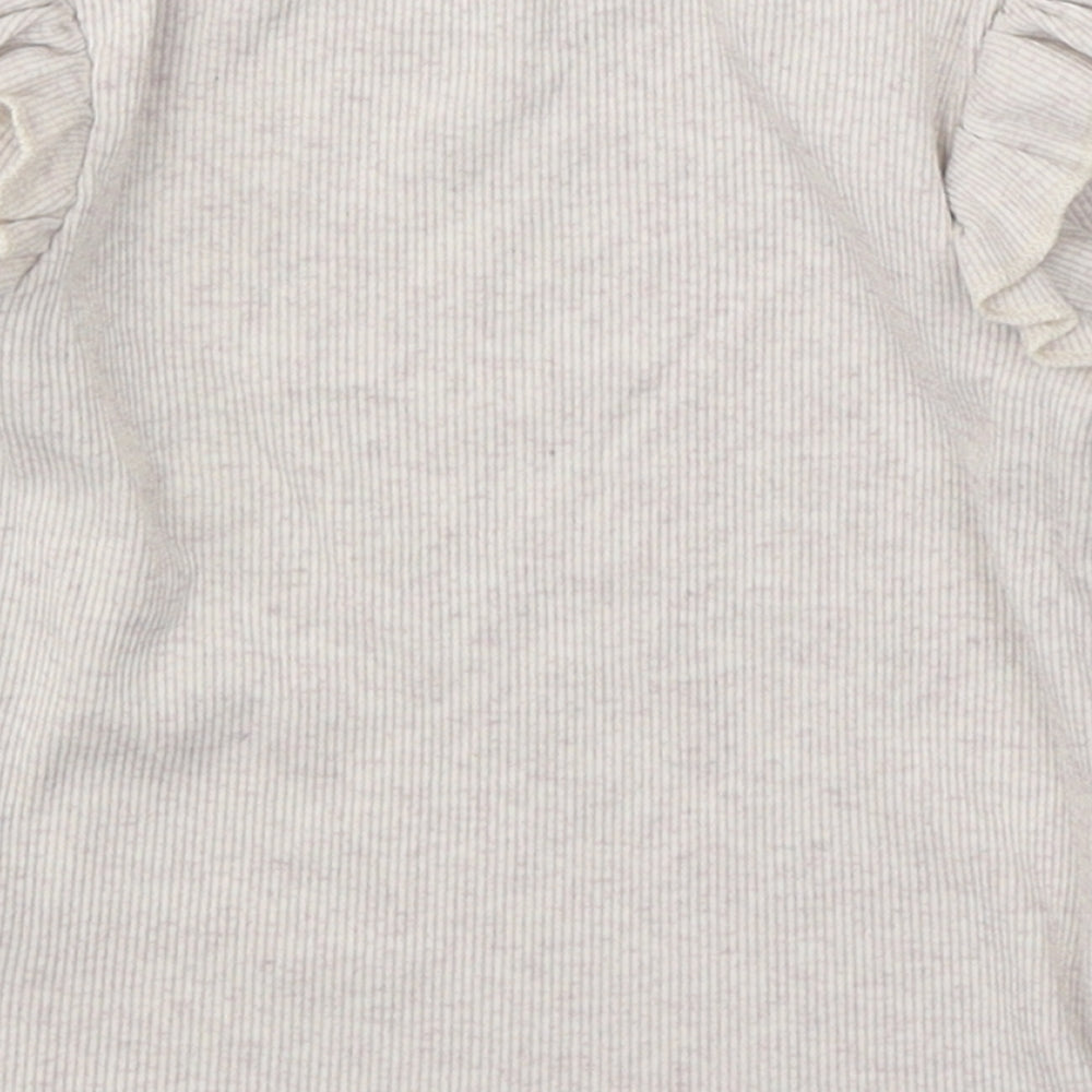 George Girls Grey  Cotton Pullover Casual Size 12-18 Months Round Neck Pullover