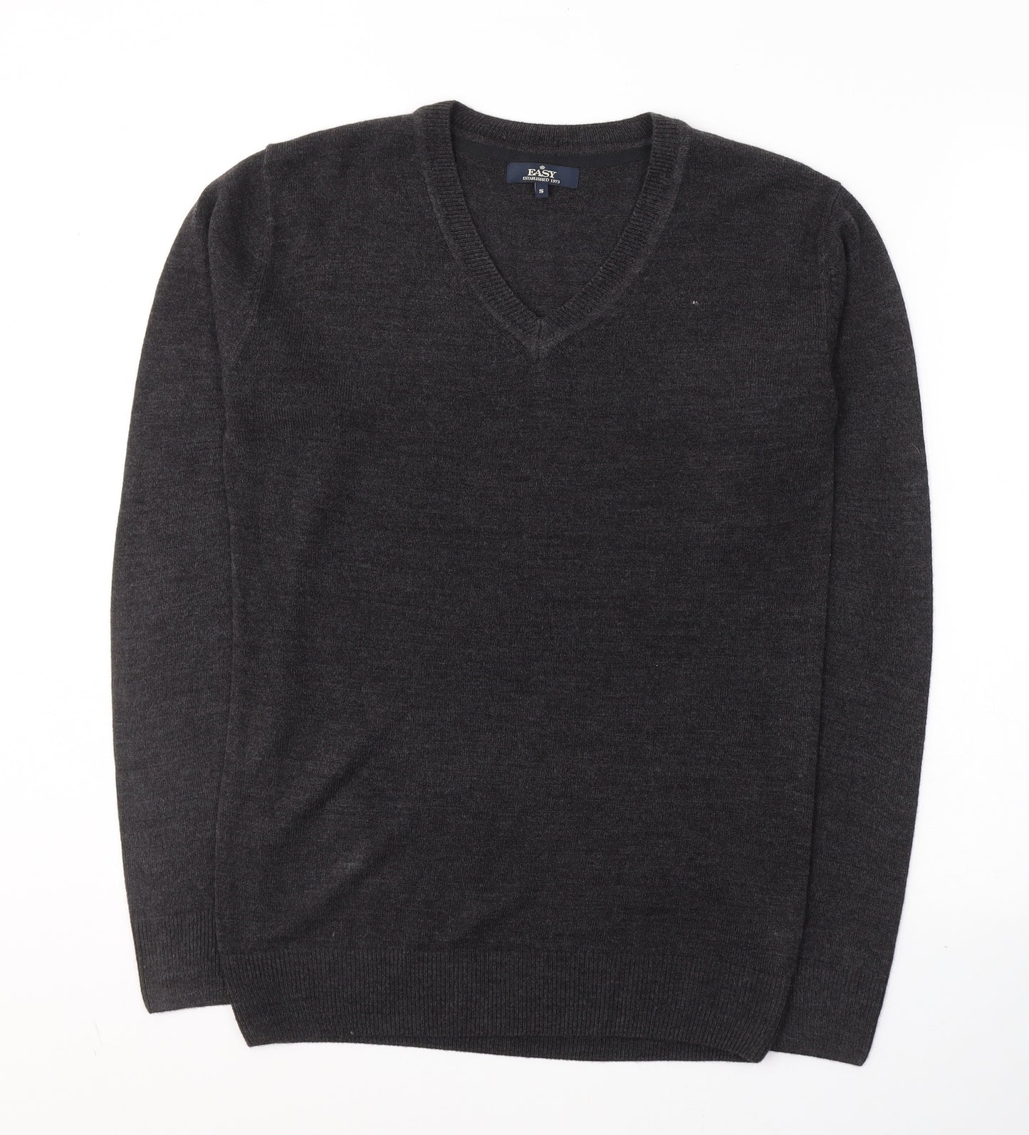 Matalan Mens Brown V-Neck  Acrylic Pullover Jumper Size S