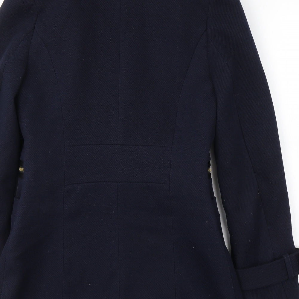 Myleen Klass Womens Blue   Pea Coat Coat Size 8  Button