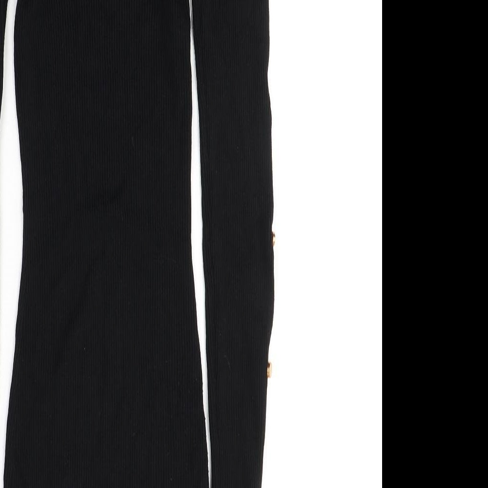Lipsy Womens Black  Polyester Pencil Dress  Size 10  Round Neck Pullover