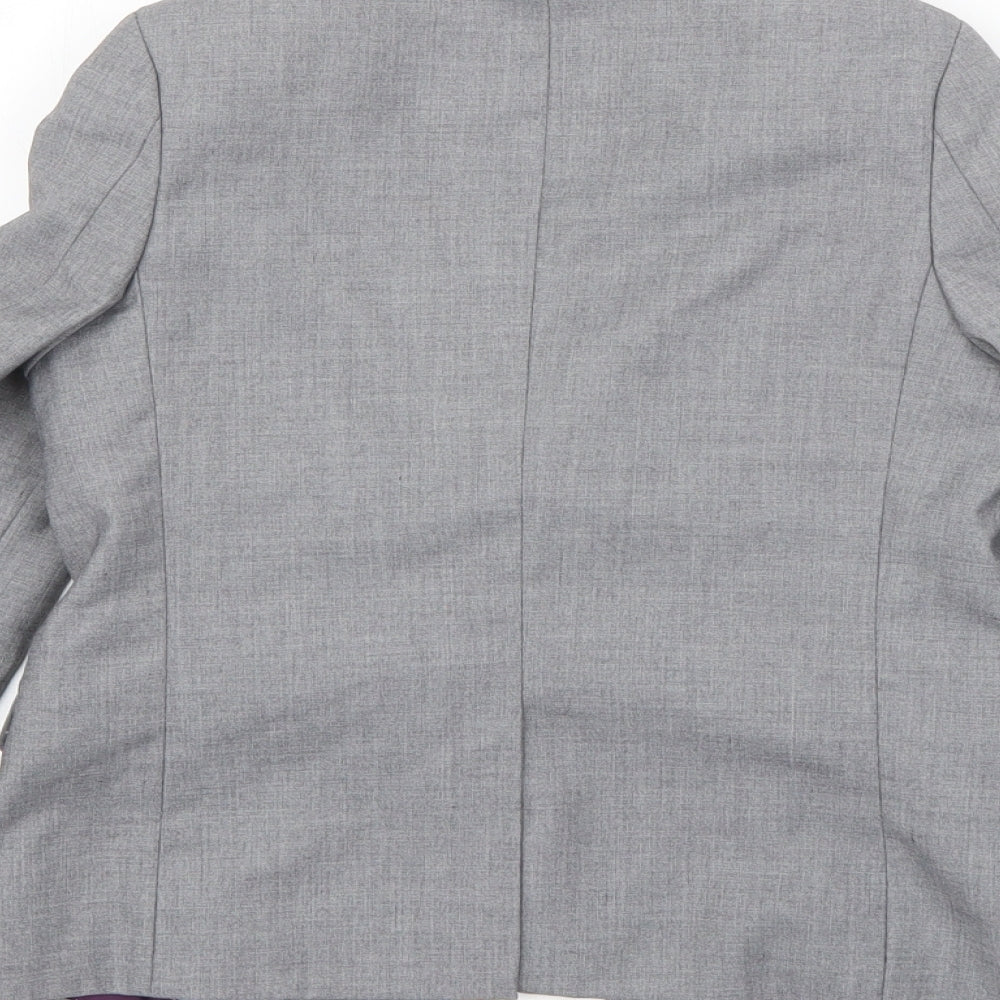 NEXT Boys Grey   Jacket Blazer Size 7 Years  Button